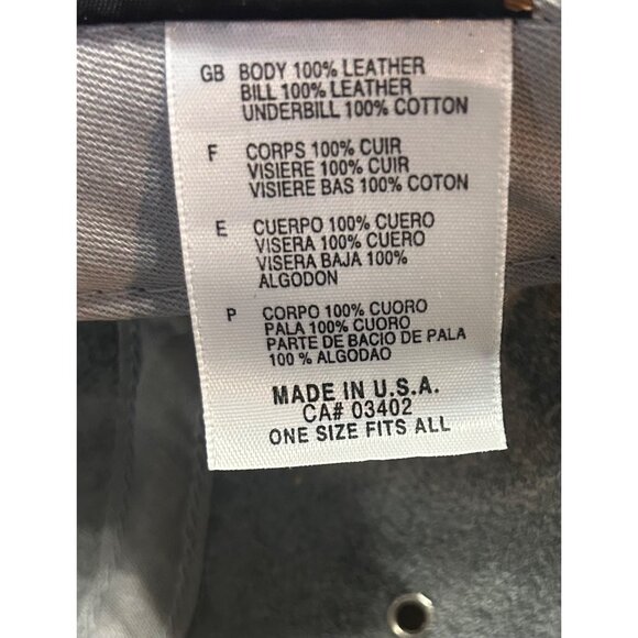 Harley Davidson Silver Leather Baseball Hat Embroidered Ladies - Picture 8 of 8